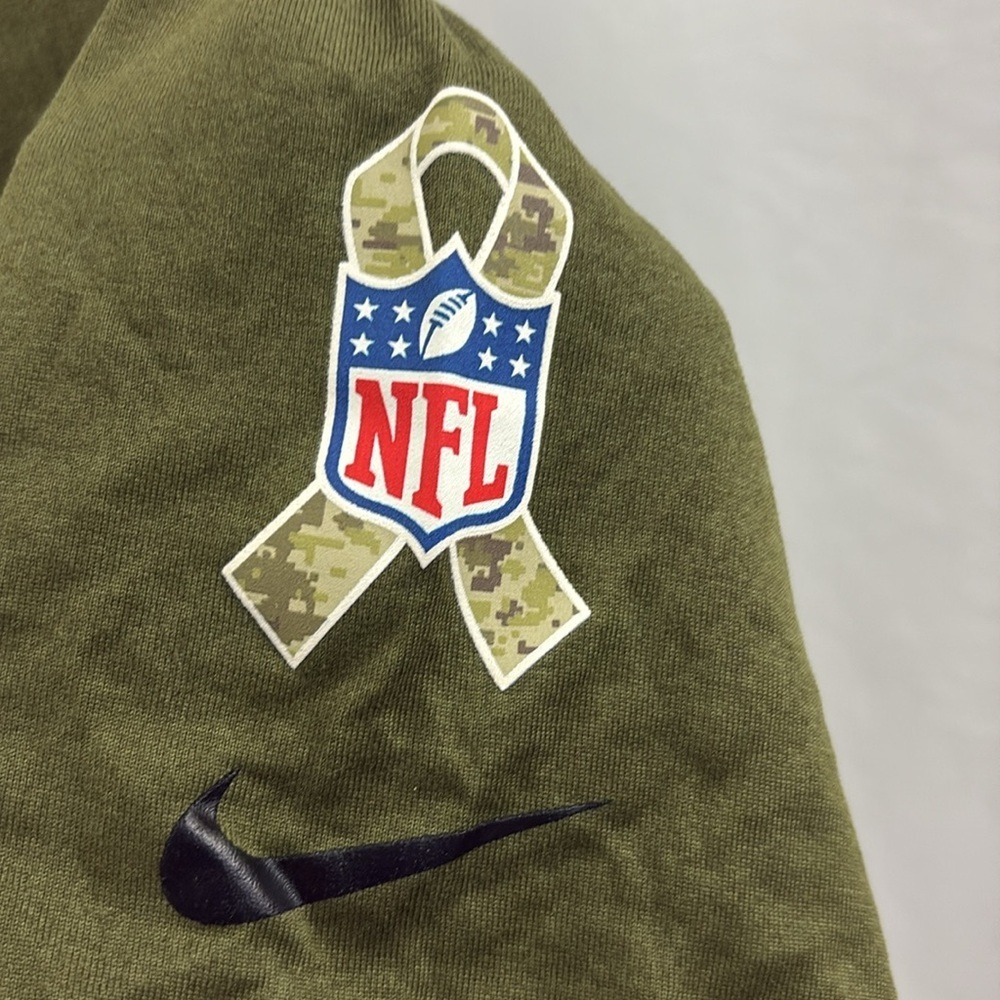 Kansas City Chiefs Women’s Nike Salute To Service T-shirt Size XL Army Green NFL - Picture 4 of 8